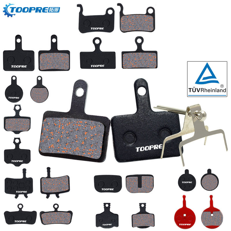 TOOPRE Mountain Bicycle Bike Disc Brake Pads Copper Fiber Semi Metal for Shimano M446 355 395 BB5 SRAM AVID HAYES Magura ZOOM