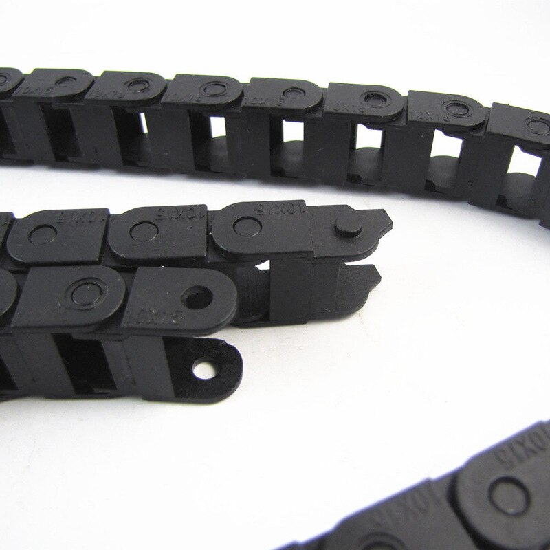 1 Meter 10 X 20mm Black Nylon Drag Chain Carrier Chains Plastic Drag Towline for CNC Engraving Machine Tools