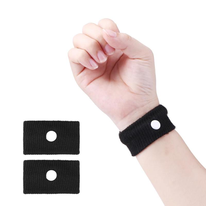 2pcs Adult Travel Morning Sickness Wrist Bands Anti Nausea Motion Sickness Car Boat Plane Wristband Wrist Support