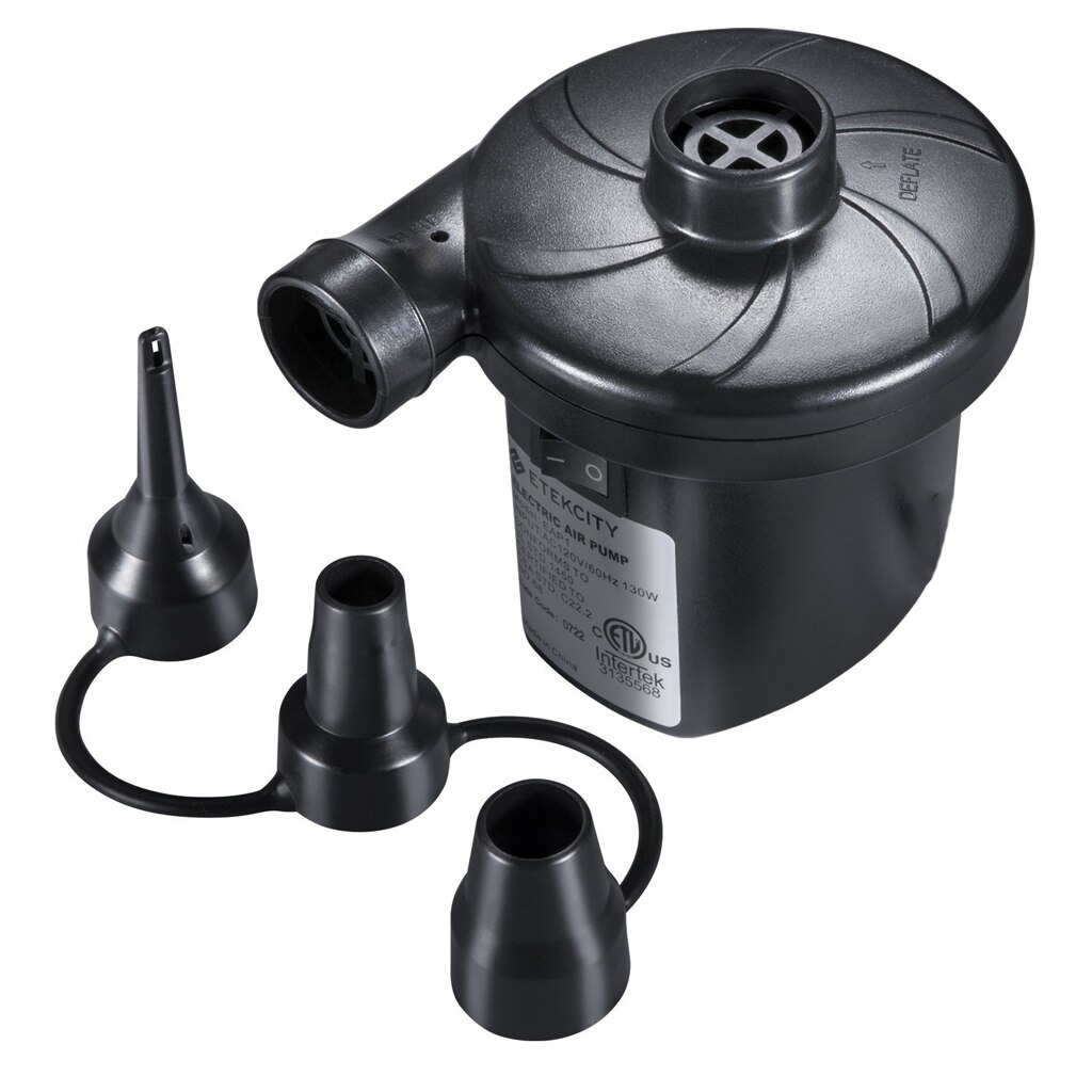 DC 12V/ AC 110V MAINS ELECTRIC AIR INFLATOR AIRBED CAMPING PUMP / DEFLATOR