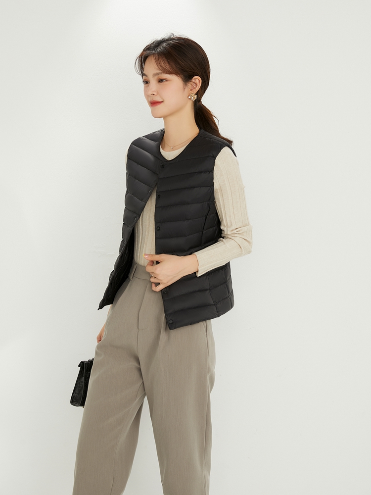 NewBang vrouwen Warme Vesten Ultra Licht Bodywarmer Vrouwen Matt Stof Vest Draagbare Warme Mouwloze Winter Liner: XXXL / Black