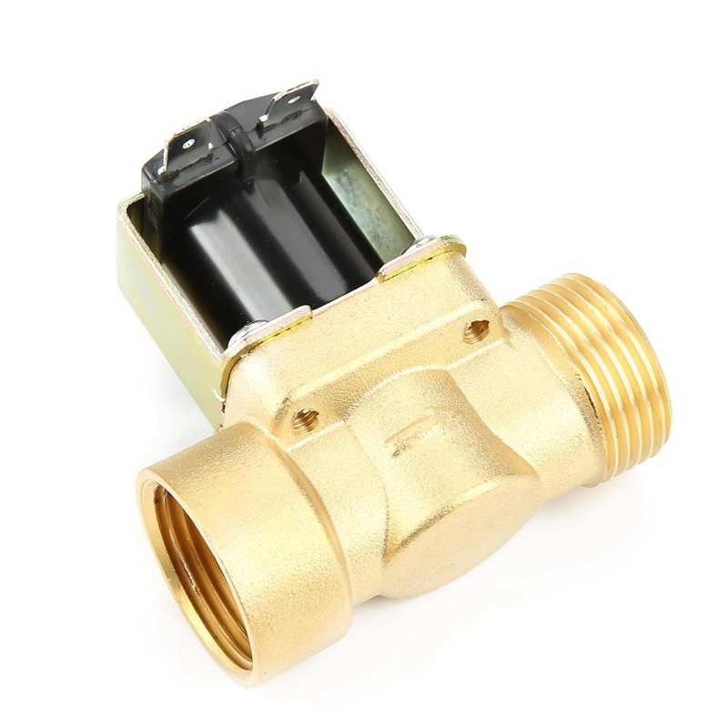 Brass DN20 G3/4 Normal Closed Pilot-operated Water Inlet Electric Solenoid Valve