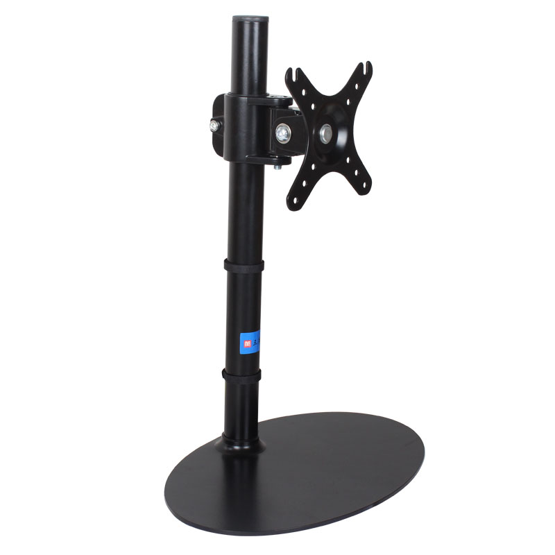 DZ28 14"-32" Height Adjustable Load 8.5kg Metal Base Tilt Monitor Desktop Arm Stand Single Screen Rotation PC Articulated Holder