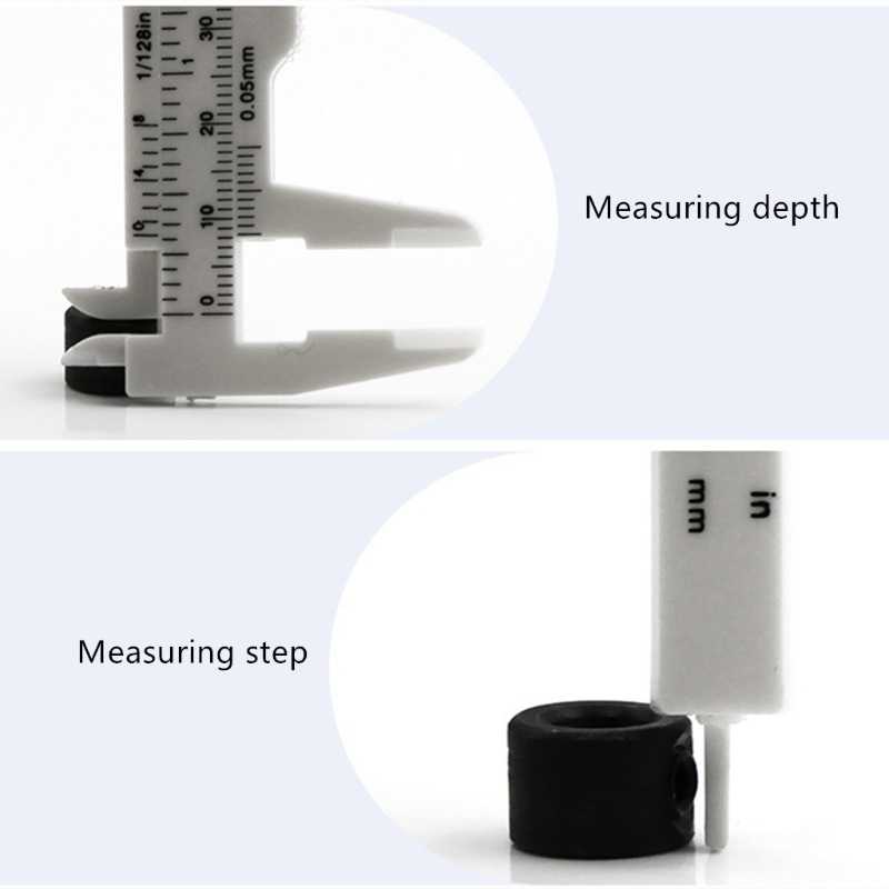 Colorful Eyebrow Measuring Ruler Brow Mapping Ruler Tool Mini Vernier Caliper Double Scale Plastic Ruler 4 Pieces