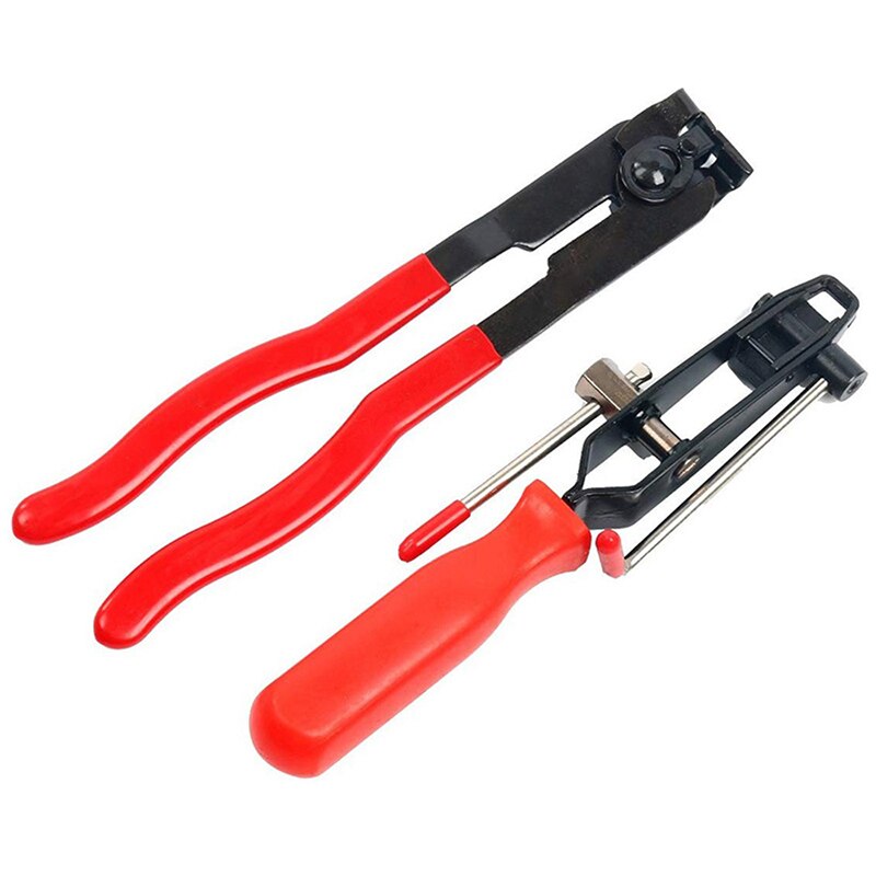 1/3Pcs CV Joint Boot Clamp Pliers Car Banding Hand Tool Kit Set For Use MultiFunctional With Coolant Hose Fuel Clamps Tools: 2pc red