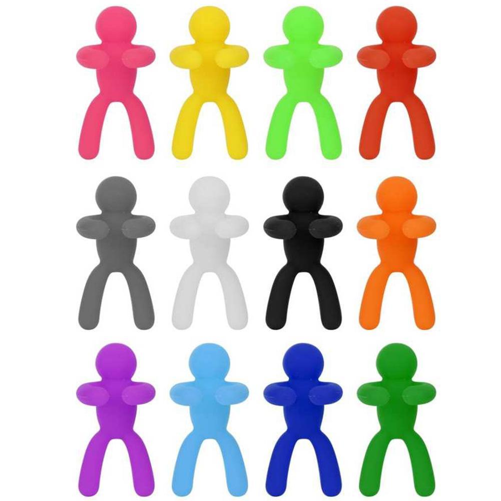 Lot de 6 étiquettes de reconnaissance de verres à vin en Silicone, étiquettes d&#39;identification de verres à boire, signes d&#39;étiquette pour accessoires de bar de fête