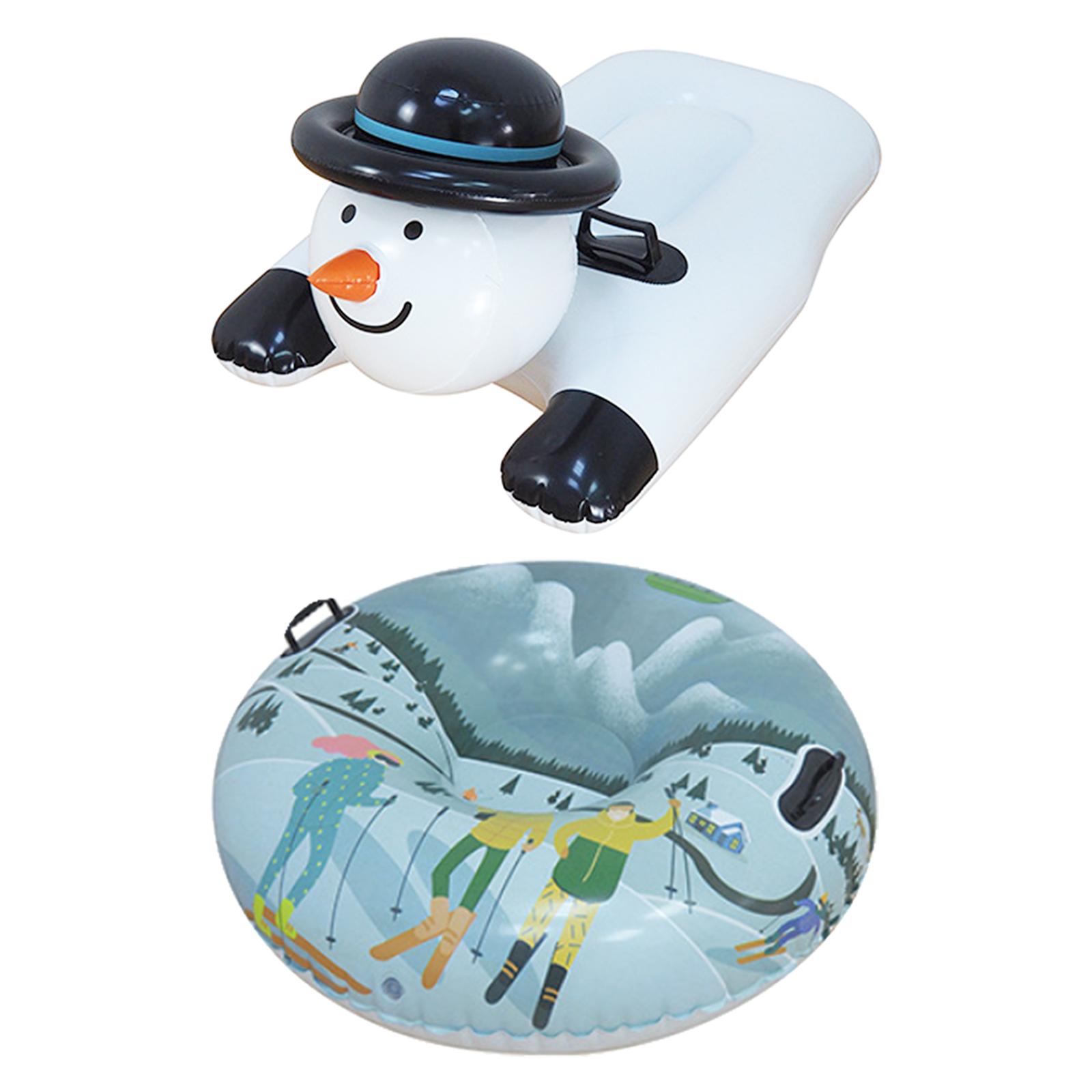 Schnee Rohr 42 zoll Aufblasbare Riesen Verdickt Einfrieren Beständig Schnee Schlitten für Wasser Schwimmbad