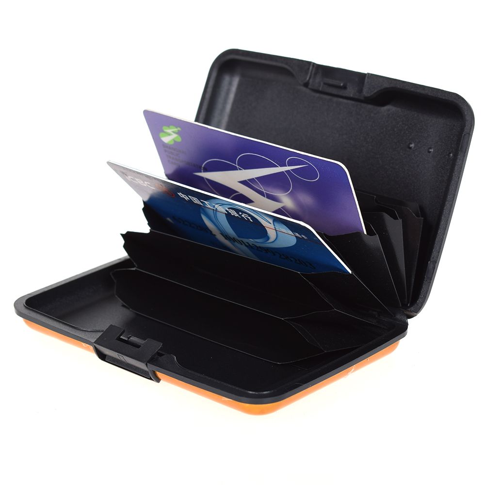 1Pc Metal Business Credit Card Pocket Id Kaarthouder Case Wallet Box Mini Antimagnetic Waterdichte Aluminium Kaarten Houder