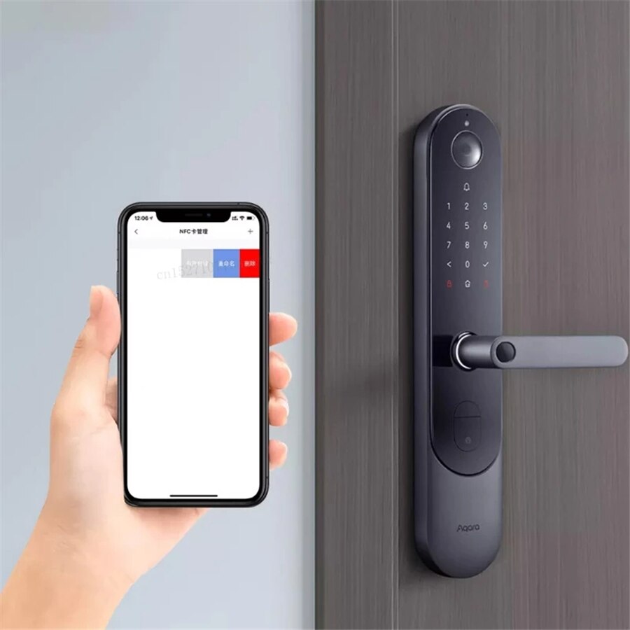 Neue Aqara Smart Türschloss NFC Karte Unterstützung Aqara Smart Türschloss N100 N200 P100 Serie App Control EAL5 + chip Für Home Security