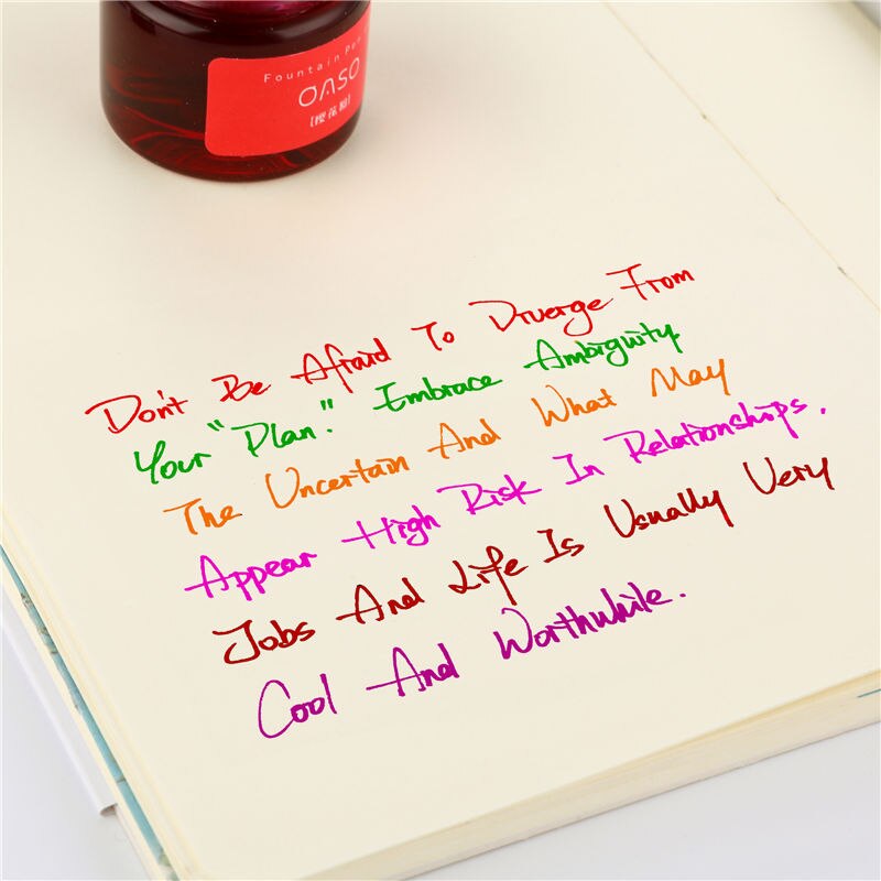 1pc 20ml Authentic Pure colorful ink without fountain pen ink pen nib ncomics refill Penna stilografica carbon pimio 03826