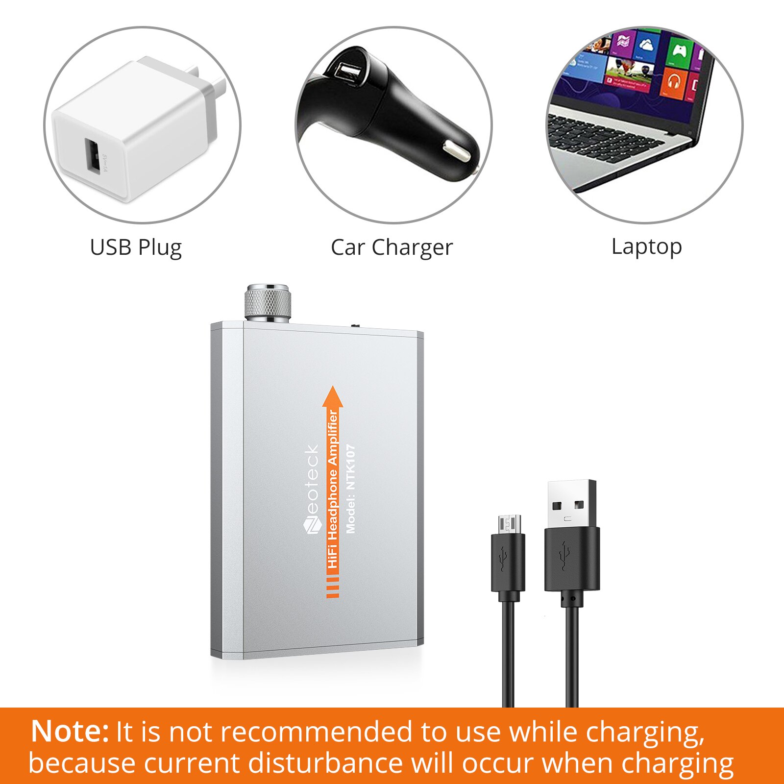 ESYNiC amplificatore per cuffie HiFi 16-150mu portatile con Jack AUX da 3.5mm interruttore di guadagno amplificatore di potenza per auricolari per telefono cellulare MP3/4