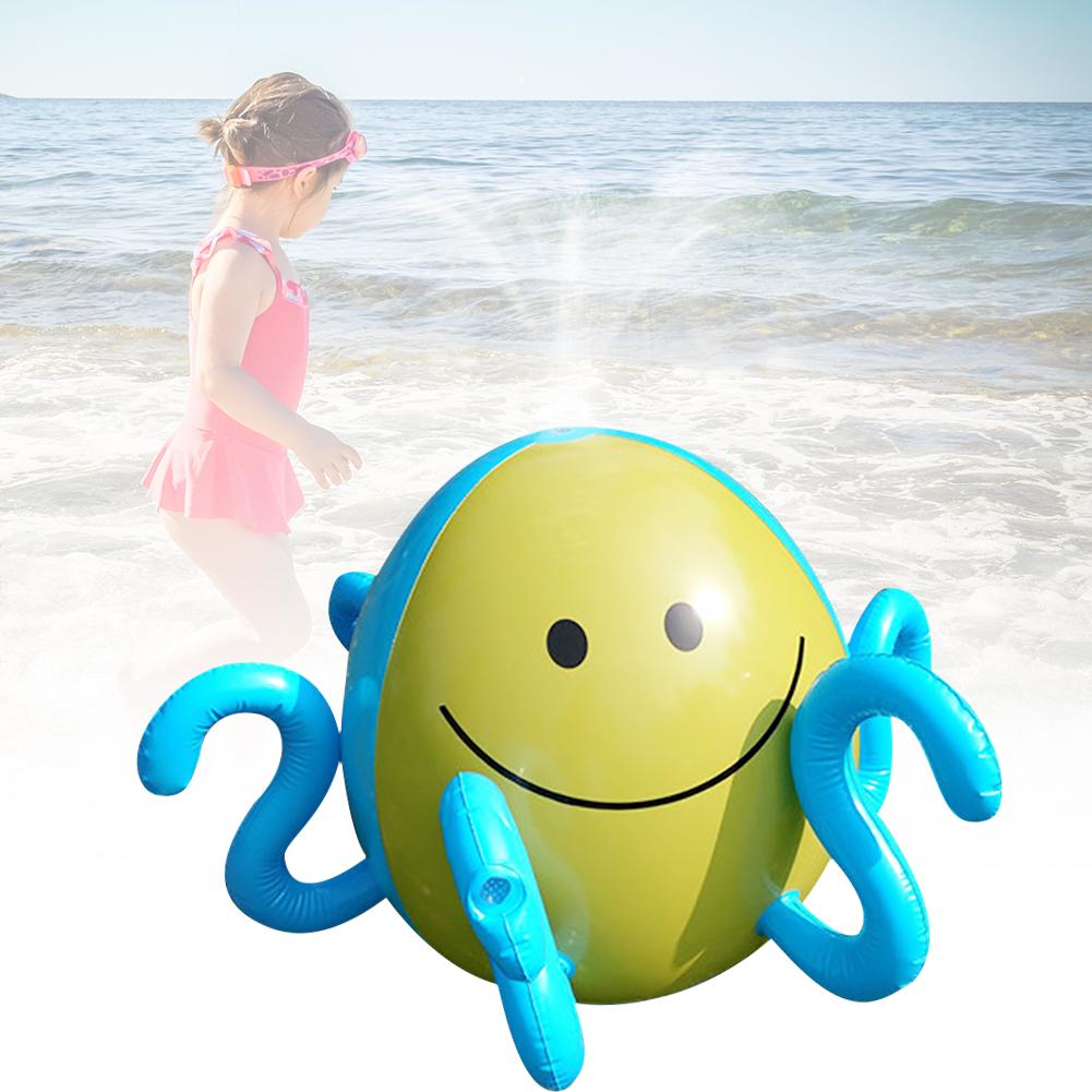 Inflatable Spraying Octopus Water Balls Summer Children Outdoor Playing Game Oceans Ball Beach Ball Lawn Game