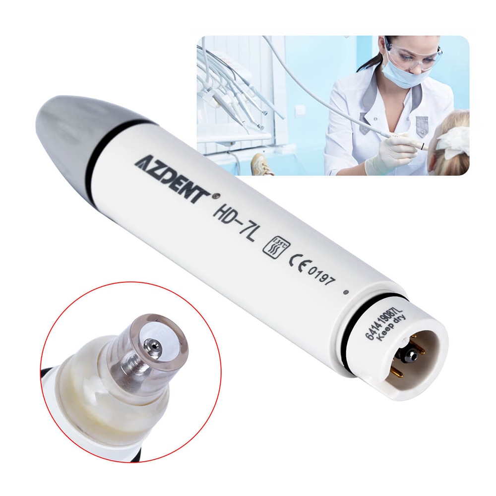 1pc LED Light Dental Ultrasonic Scaler Handpiece Detachable Ultrasonic Piezo Scaler Handle for SATELEC DTE Series Device