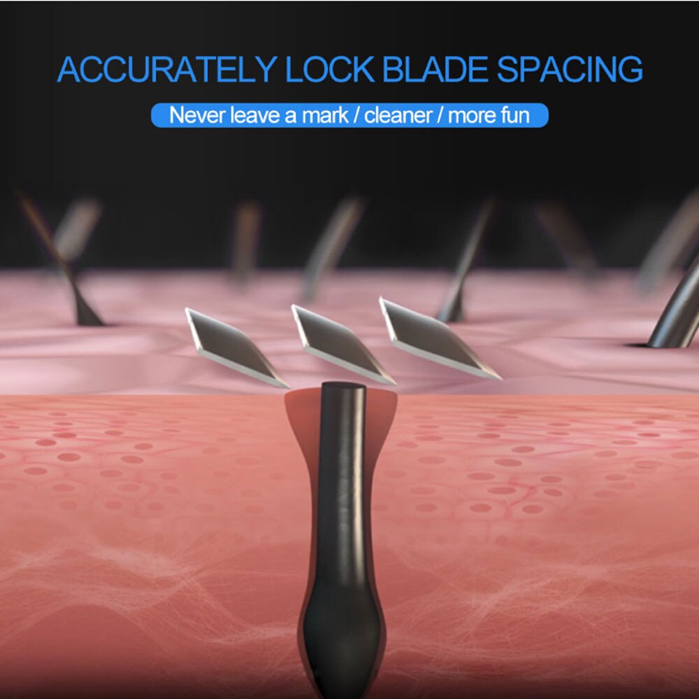 Dighealth zwart 5 stuks/set 1 machine  + 4 mesjes handmatige scheermesjes voor mannen met vervangbare mesjes