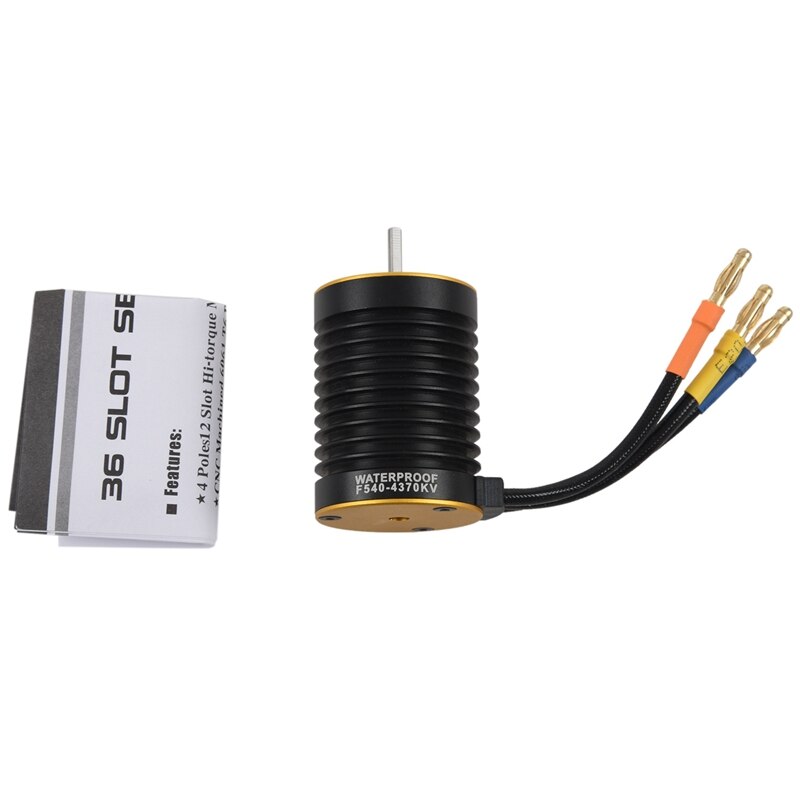 F540 3000KV Waterproof Brushless Motor for 1/10 RC Car 1