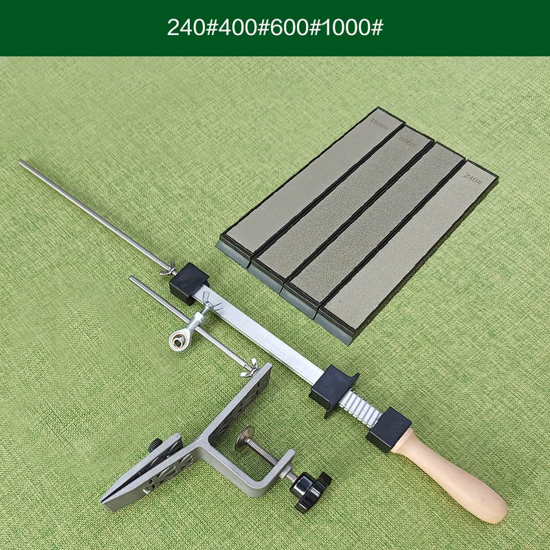 Kitchen Knife Sharpener Whetstone Multifunction Fixed Angle Sharpening System Apex Edge Honing Tools kit: GT 4J