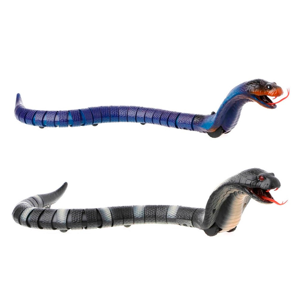 Remote Control Snake Toy Cobra With Retractable Tongue Swinging Tail Doll