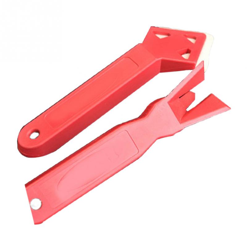 2 Pcs Window Door Silicone Glass Cement Scraper Tool Caulking Finishing Sealant Grout Remover Silicone Spreader Spatula Tool