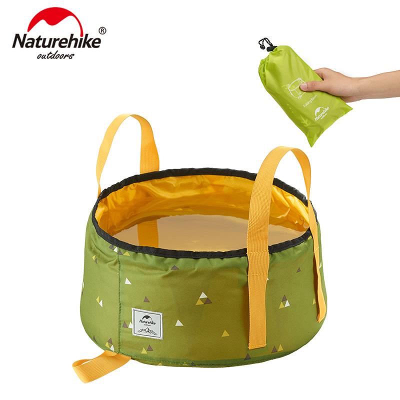 Naturehike bärbar utomhusresa fällbar vattenhink tvättställ för camping vandring picknick  nh18 l 010- p