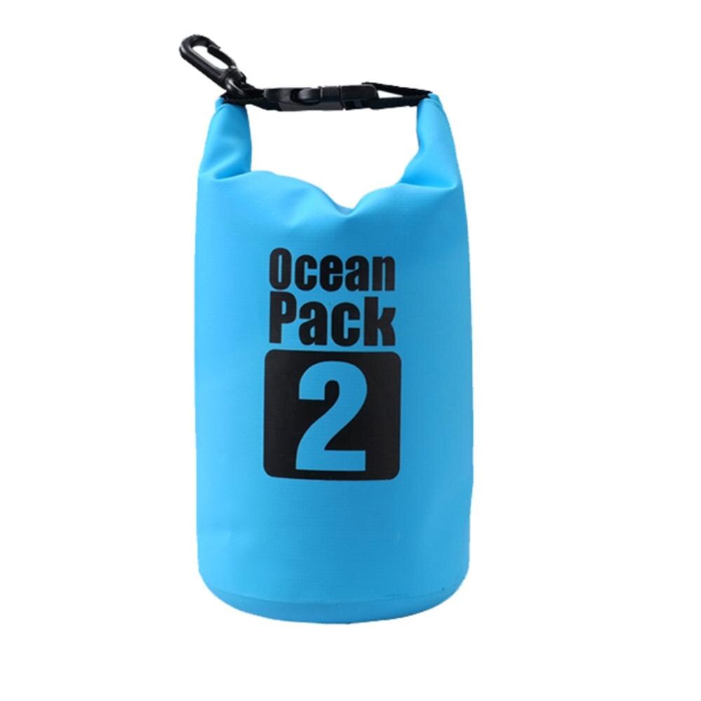 2L 3L 5L Waterproof Bag Swimming Dry Bag Water Resistant Swimming Storage Bag for Outdoor Upstream Pouch Bags: Blue 2L