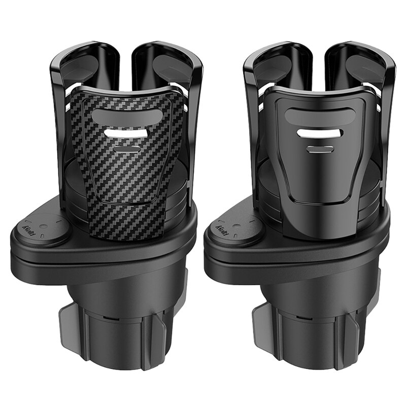 Car Cup Holder Expander Adapter Dual Cup Drink Holders Extender Insert for Car with 360° Adjustable Base