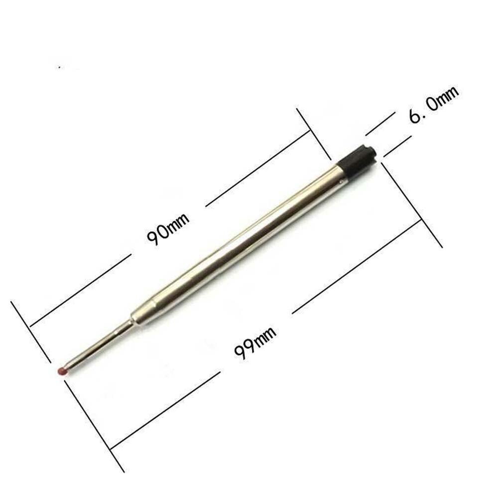 98mm Ballpoint Pen ink Refills stainless steel 5Pc BLUE 5Pc 424 ink Refills Stationery Office School Supplies Ball point pen