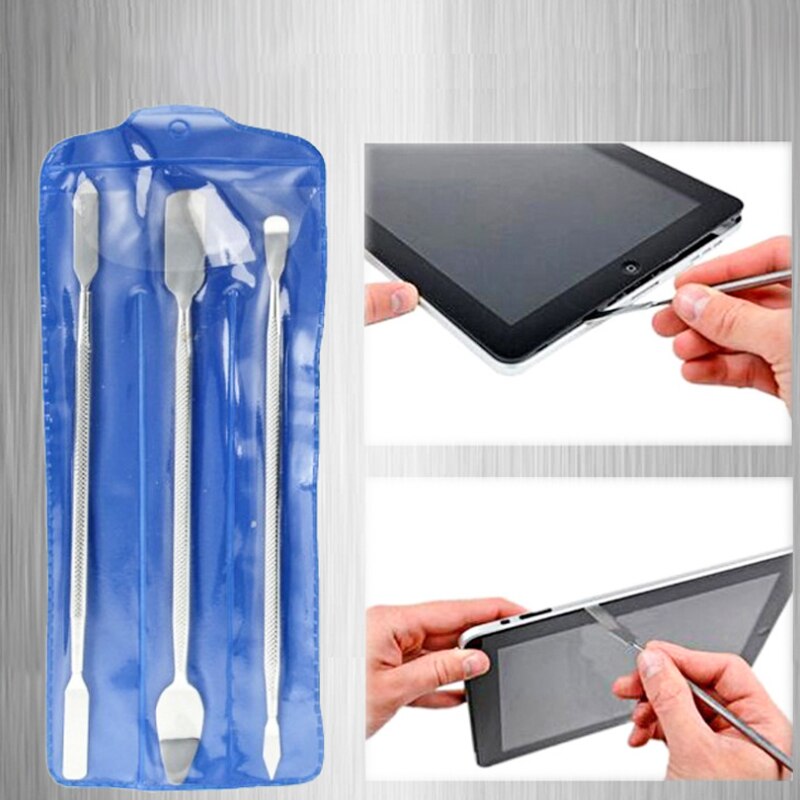 3pcs Spudgers Repair Opening Pry Hand Tool Kit Blade Phone PC Metal Spudger Disassemble Repair Tools For IPhone/ IPad/ Tablet