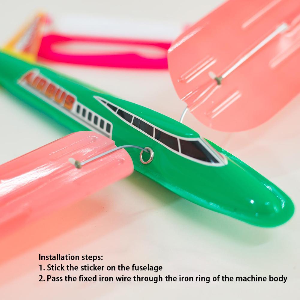Avion à monter soi-même, cerf-volant en plastique, jouet pour enfants, Sports de plein air, avion à démonter, lancement manuel