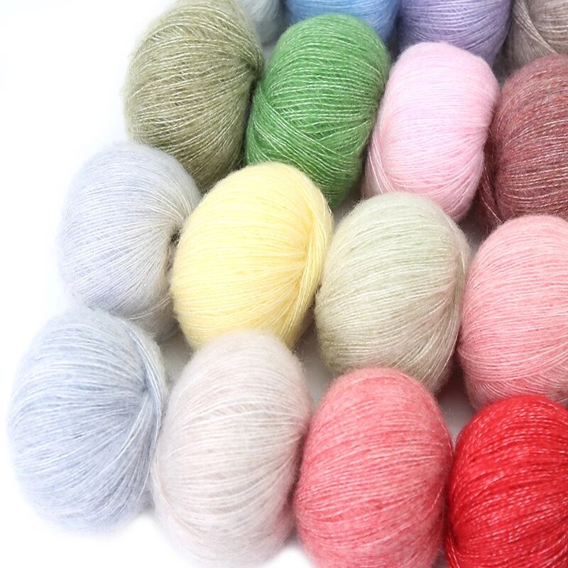 25G/Bal Mohair Garen Haak Huidvriendelijke Baby Wol Draad Voor Breien Trui Shawl