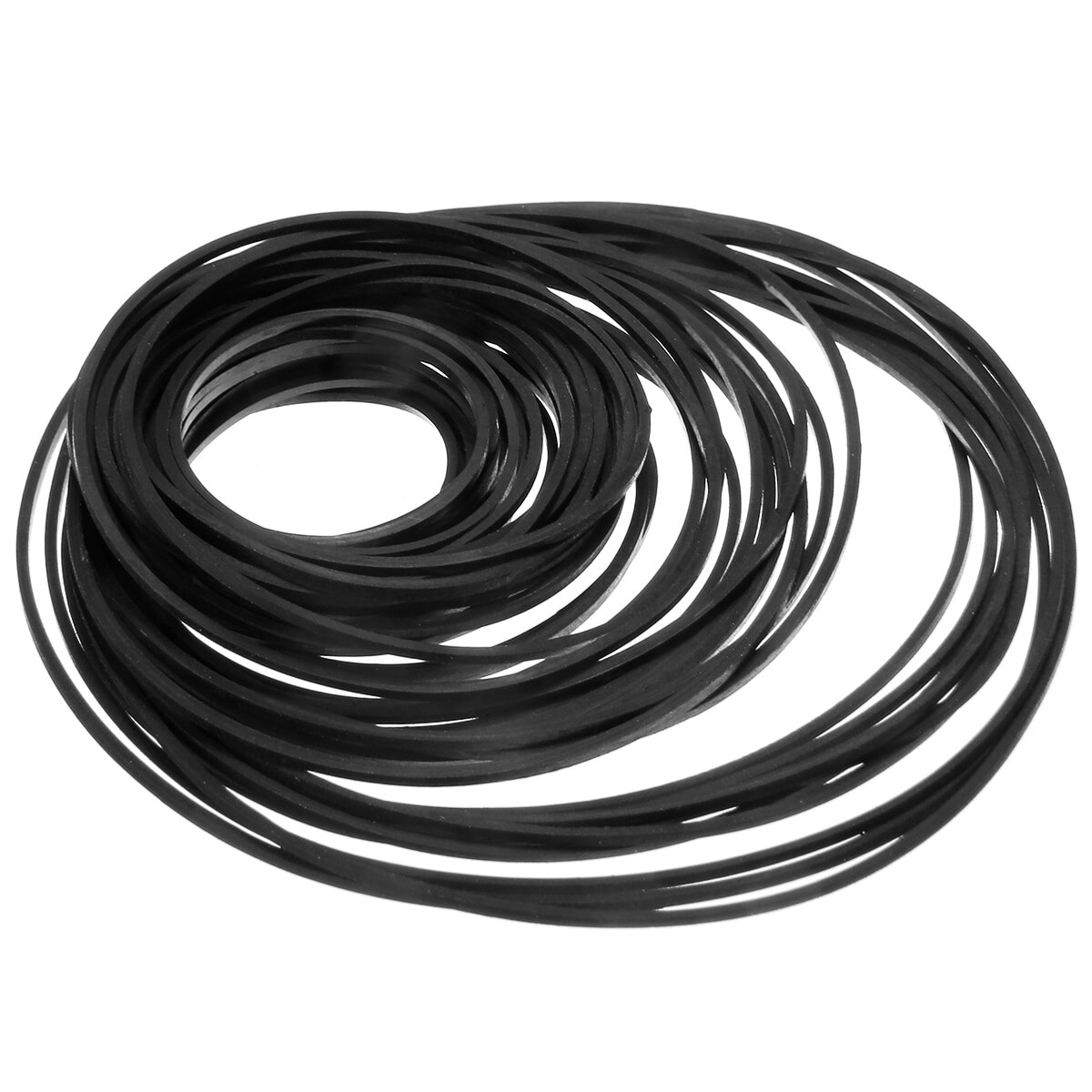 60Pcs 40-130Mm Mix Cassette Tape Machine Reparatie Riemen Diverse Gemeenschappelijke Platte Rubber Riem Voor Recorders Walkman cd Dvd Drive