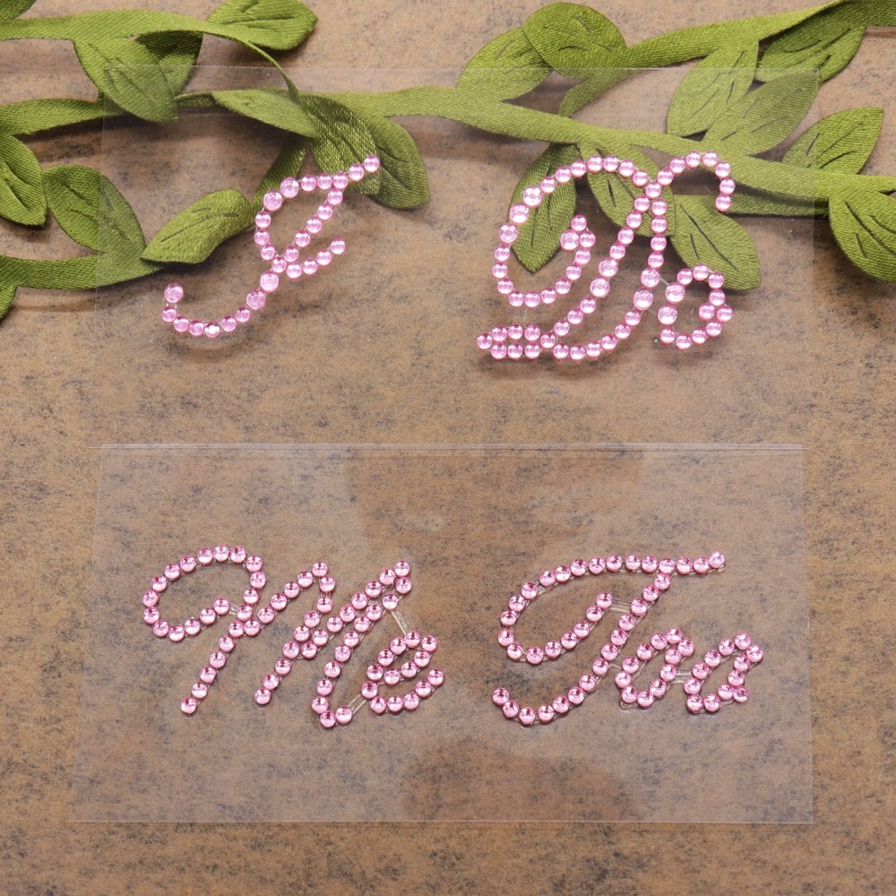 2pcs/set High Heel Wedding Stickers I DO ME TOO Set Rhinestone Shoe Groom Bride Stickers Cute Stickers Bridal Shower