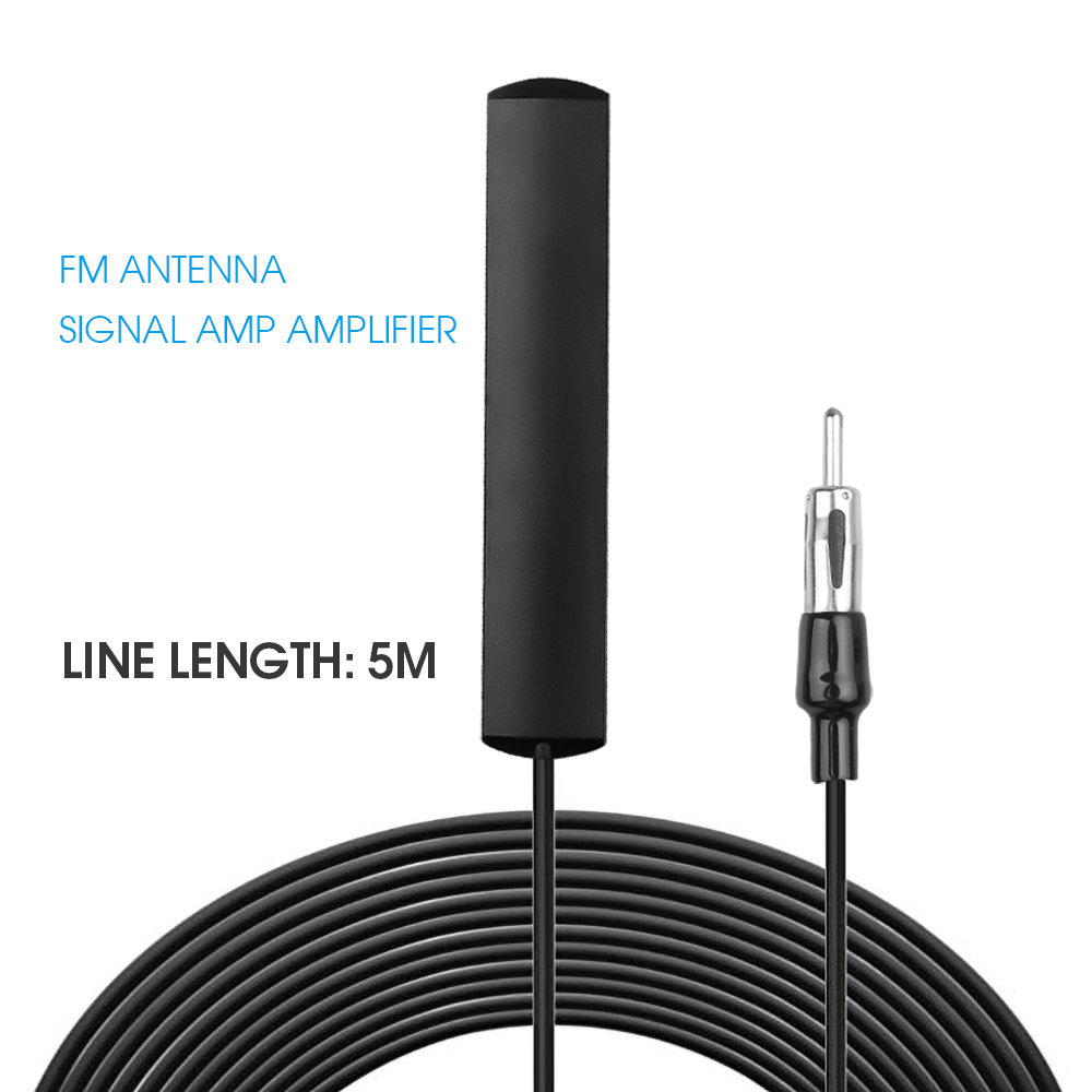 Antena Universal de Radio FM para coche, dispositivo de mejora de señal para barco, vehículo marino, 5M, 85-112Mhz