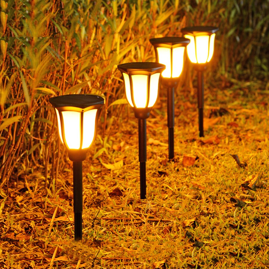 Solar Flame Flickering Torch Light Outdoor Waterproof Dancing Flame Lights Garden Patio Lawn Pathway Solar Tiki Torche Lamp