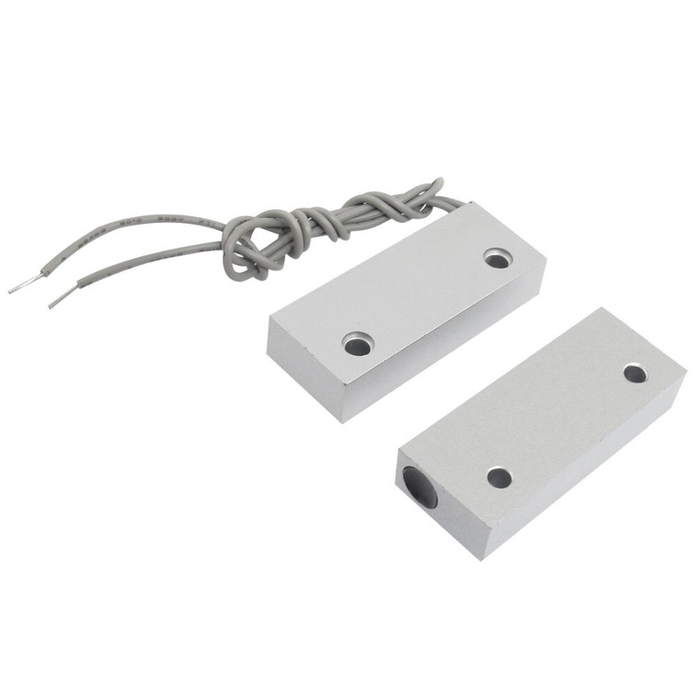 NC wired Magnetic Contact Door Magnetic Reed Switch Metal Door switch door magnetic contact For Home Security Alarm System MC-51