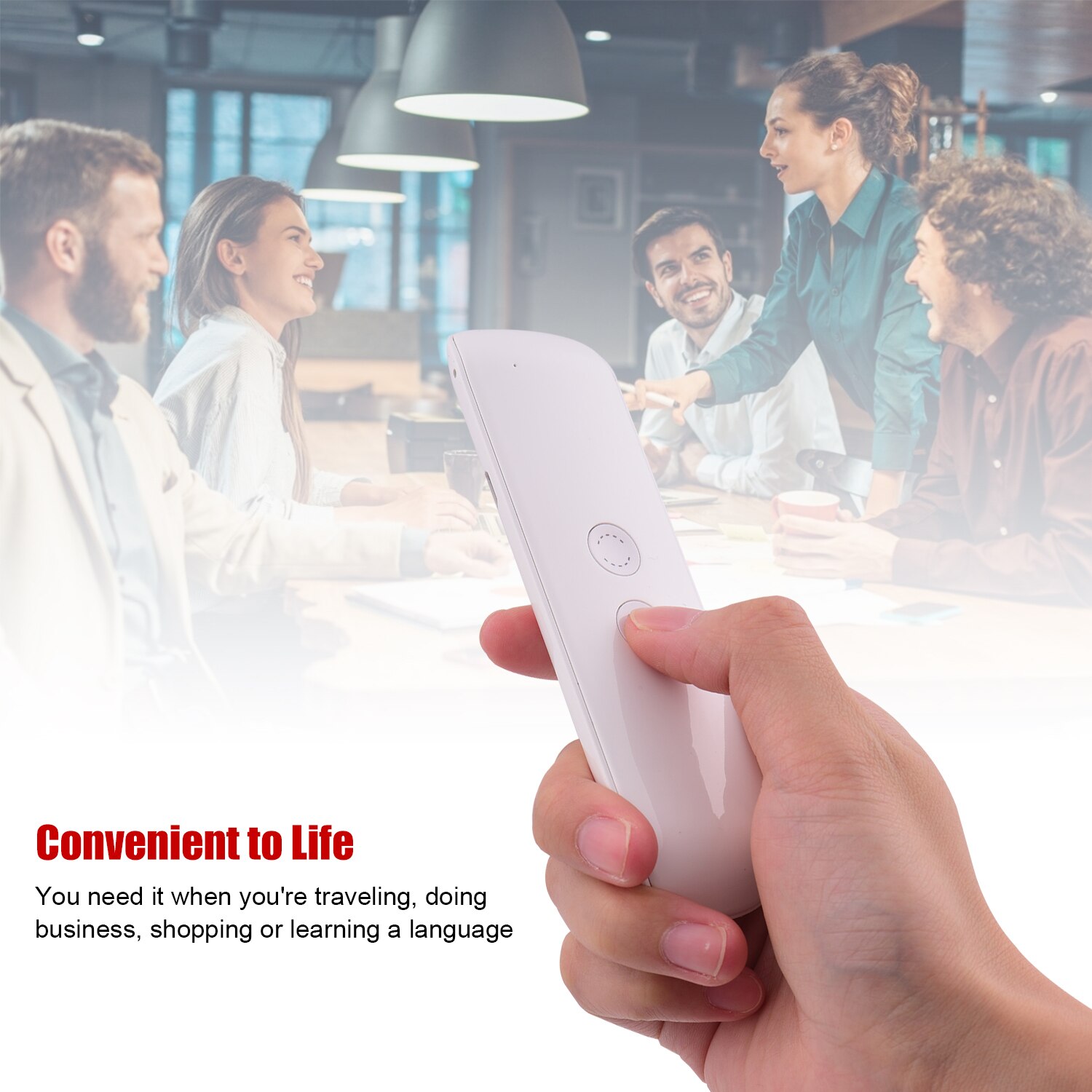 Aibecy Two-Way Translation Portable Smart Voice Translator Device BT Music Player 33 Languages Real Time Translation