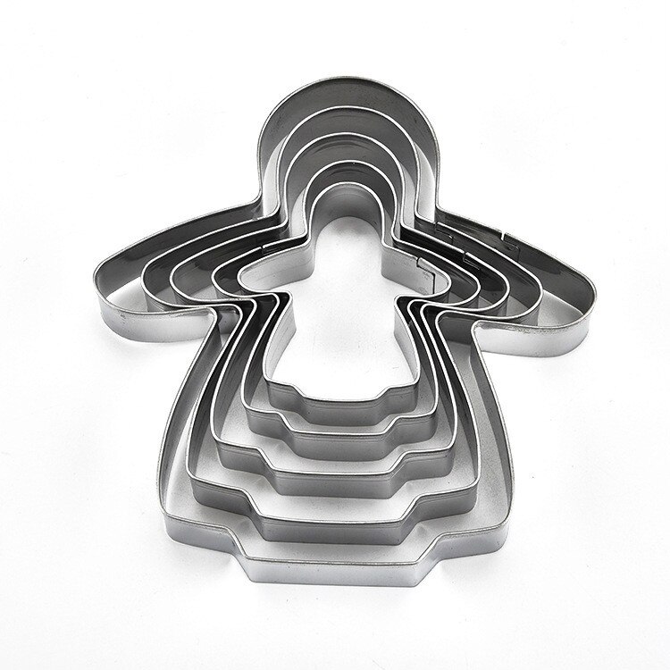 Cookie Cutter Set - 5 Piece - Fondant / Pastry / Bread / Sandwich / Biscuit Cutter - Stainless Steel Baking Mould Cookie Cutter: Humanoid Mold