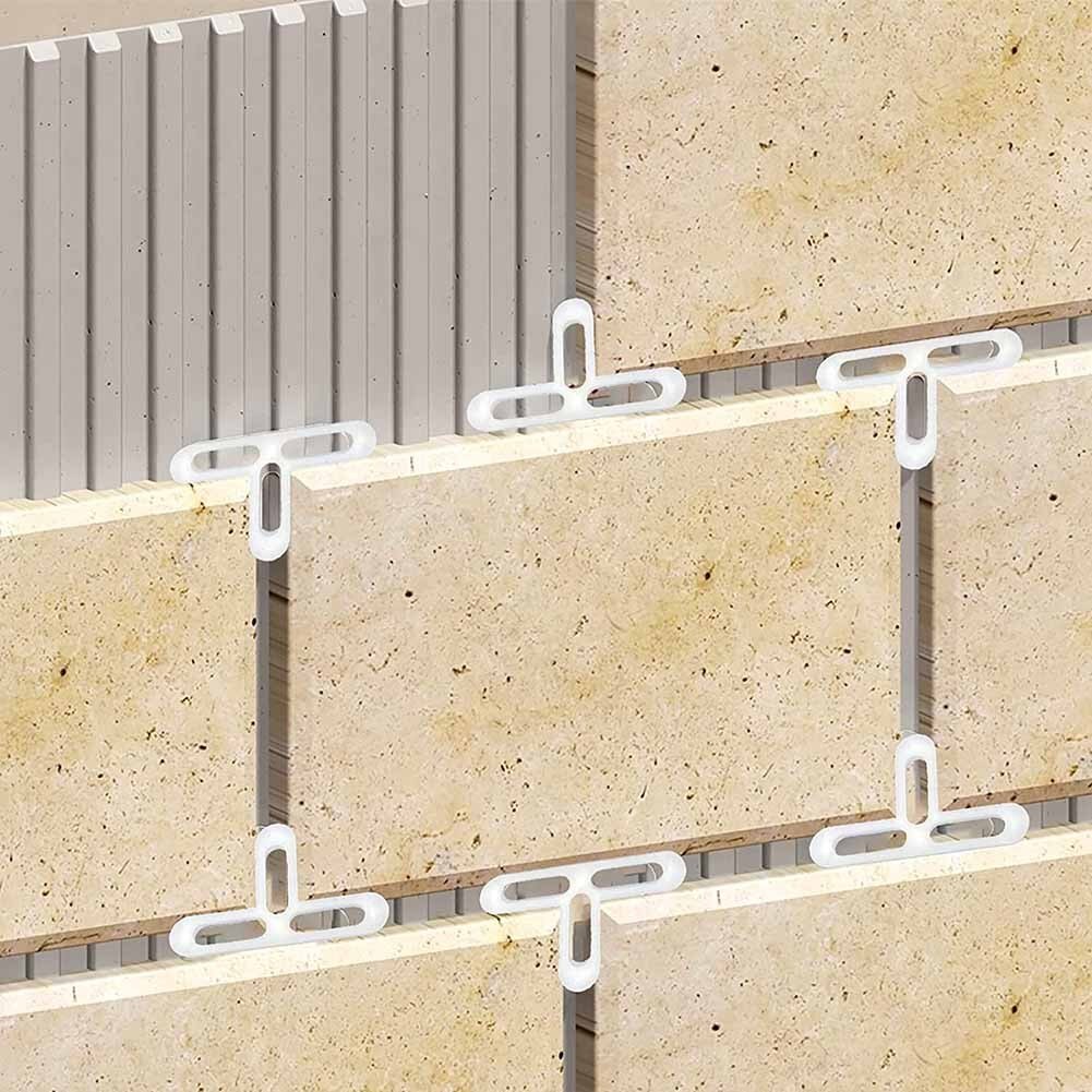 200pc 5mm T Brick Tile Spacers Brick Slips Grouting Plastic For Wall Floor Tiles And Brick Slips