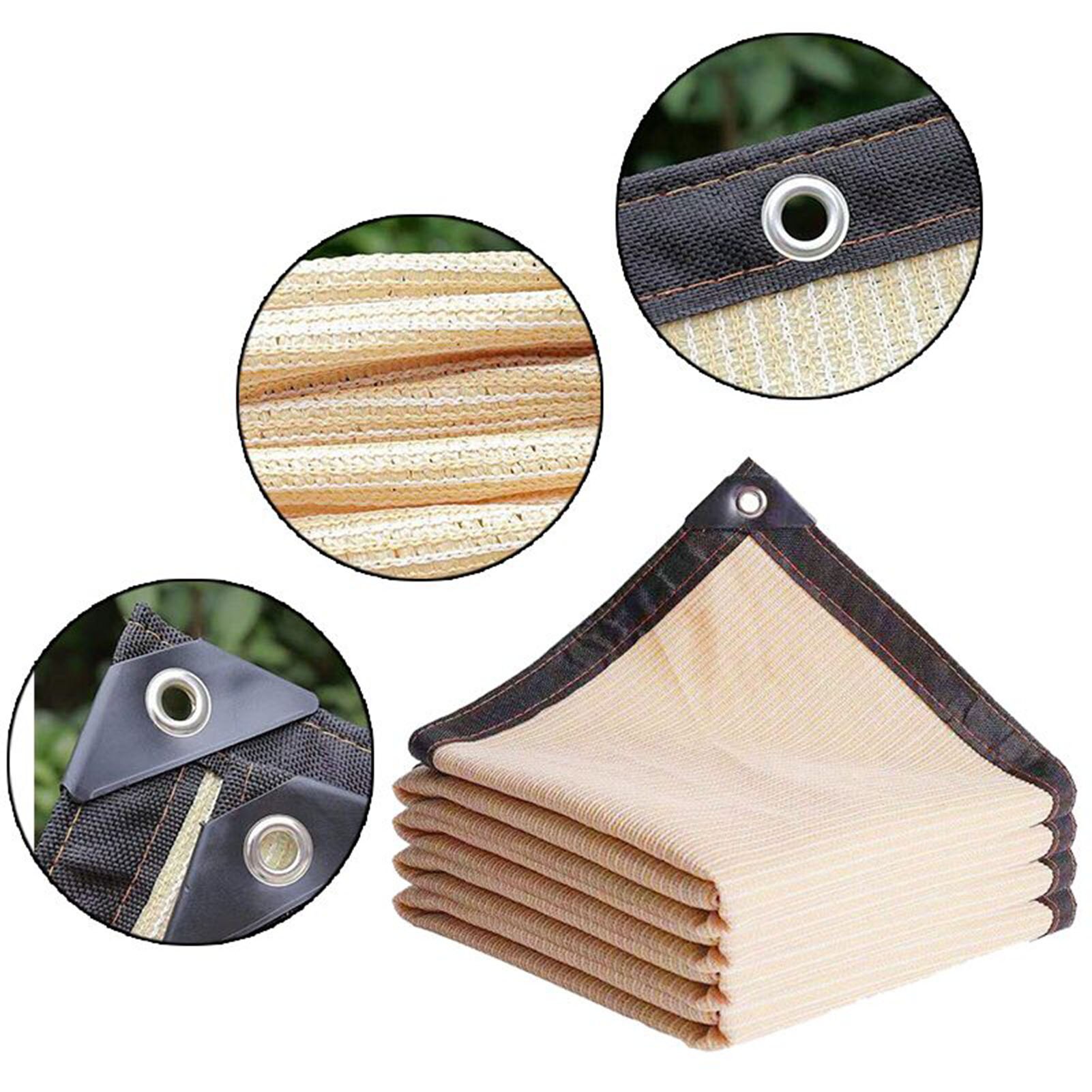 Beige Sun Shade Sail Right Triangle Canopy Awning Shelter UV Block UV Rays Protection Outdoor Sunshade for Patio Lawn Garden