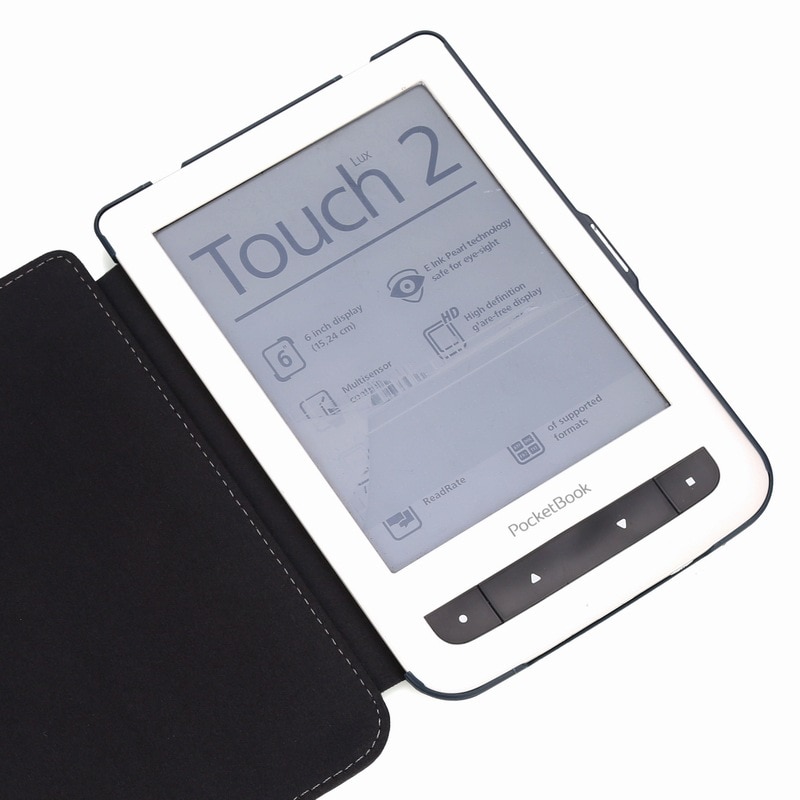 Gligle magnet deksel for lommebok 614/615/614 pluss /624/625/626/640 touch lux 2 pu ebook-skall i skinn