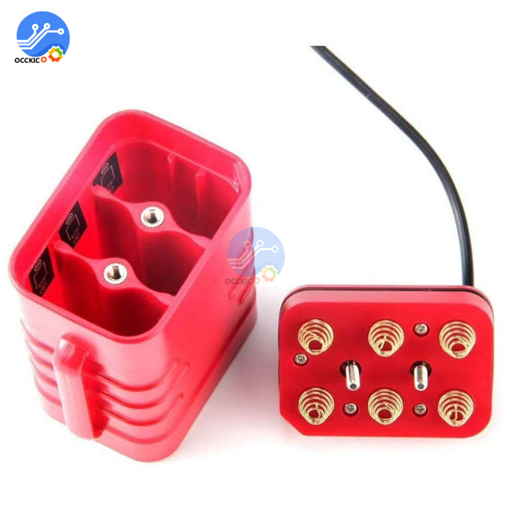 4/6x18650 Lithium Battery Pack Charger Box LED Indicator Waterproof Safety Cycling Battery Case Holder for Bike Light Headlamp