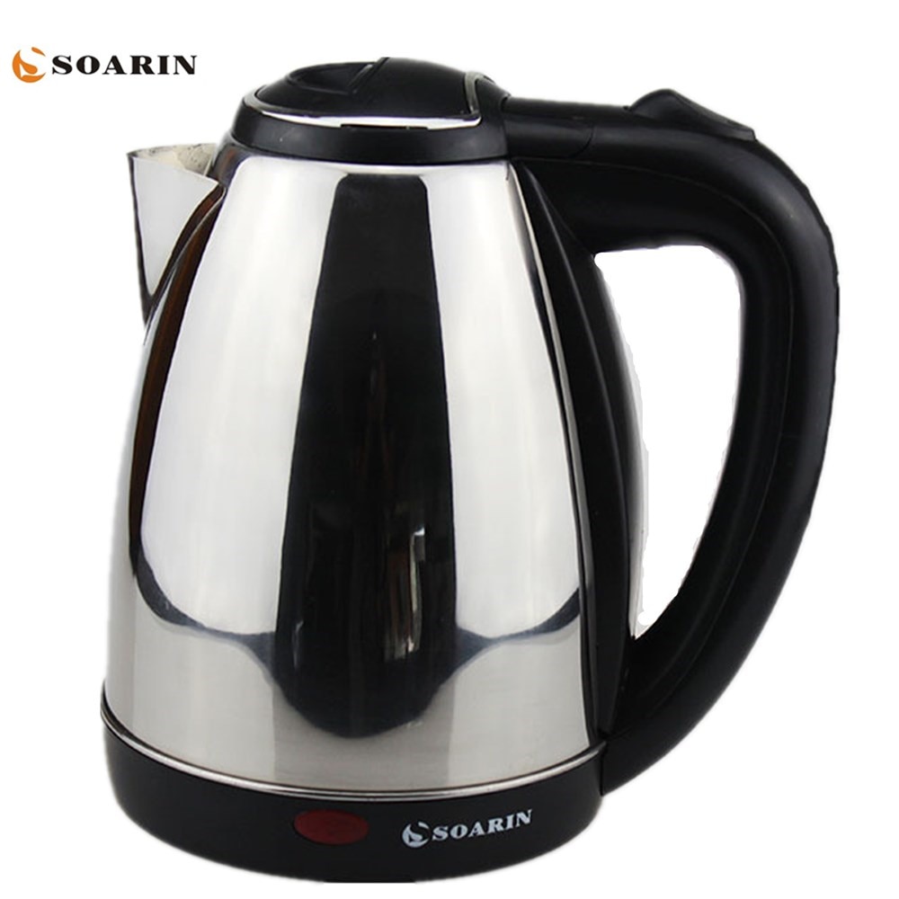 220V Kettle 2L Stainless Steel Electric Kettle 2000w Water Boiler Kettle Quick Heating Auto Power-off Protection Kitchen Home