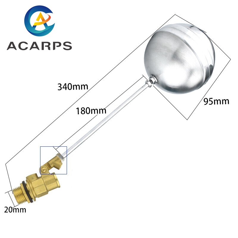 1/2" 3/4" 1" Brass Float Valve Cold and Water Tank Floating Ball Valve Flow Control Cistern/Expansion Tanks