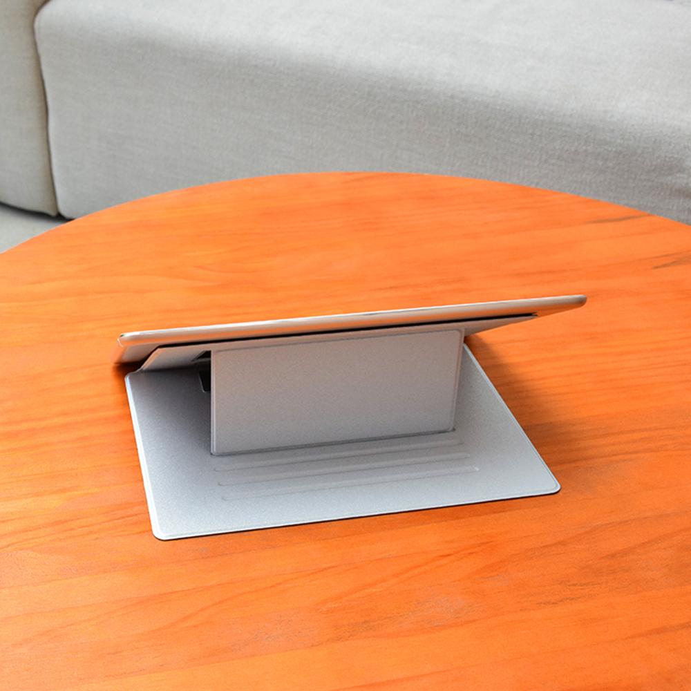 Folding Adhesive Invisible Stands Laptop Pad Adjustable Laptop Stand Bracket Portable Tablet Holder for iPad MacBook Laptops