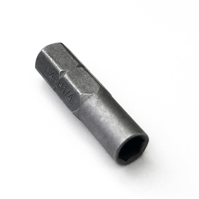 Præcision bits sæt skruetrækker 6.35mm 1/4 &quot; indstik bit adapter  to 4mm bit hex holder 1 stk ekstra hård skruetrækker