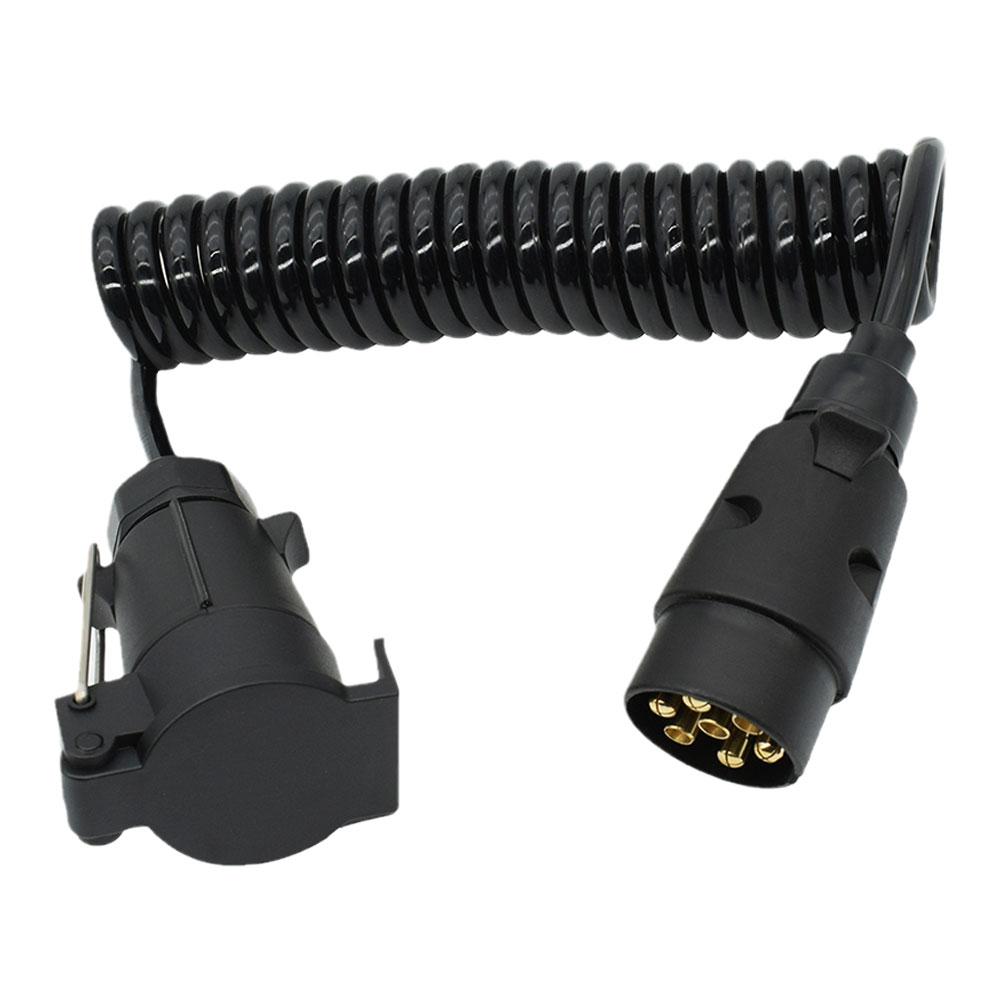 2 m 7 Pin Anhänger Lkw Licht Bord Verlängerung Kabel Blei Stecker Auf Buchse Draht Steckdose Draht Teil Kupplungen schaltung Steckdose