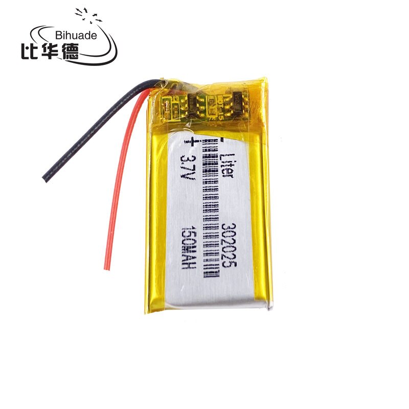 3.7v lithium-polymer-akkus (li-po, li-ion) 302025 150 mah für  mp3 mp4 mp5 gps-, psp- und bluetooth-fähige mobilgeräte