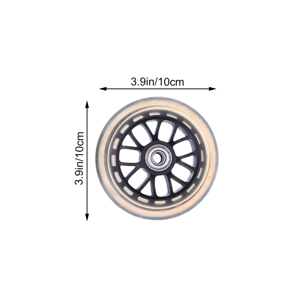 1 Pair Scooter Wheels Mute Replacement Wheels For Luggage Suitcase Baby Swing Car