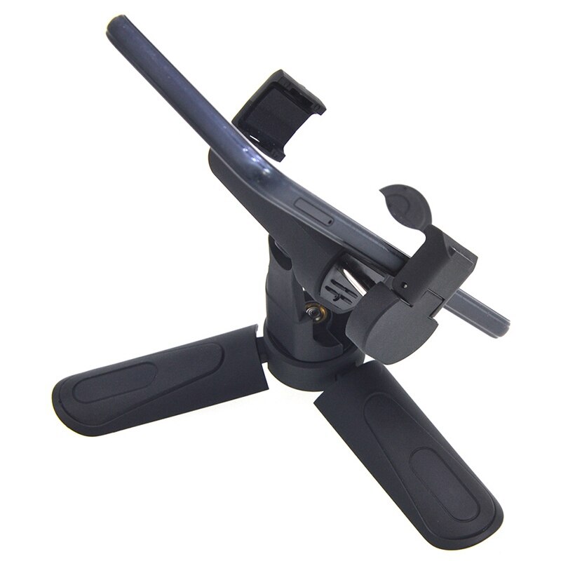 Kt-18 mini tripé para suporte do telefone todo o suporte de vídeo da câmera tripé do telefone para móvel flexível tripé digital dslr (preto)