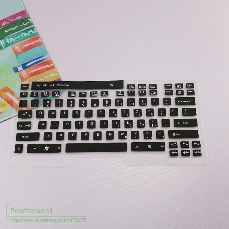 Película de silicona protectora para teclado de portátil, para Lenovo Ibm X200 X201 Z60 Z61 T400 T500 T30 T41 T42 T43 T60 T61: black