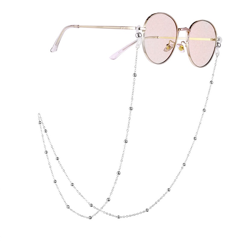 Lunettes de soleil avec chaîne pour femmes | À la , sangle de lunettes, lunettes de soleil antidérapantes, sangle de cou, sangle de cou H9